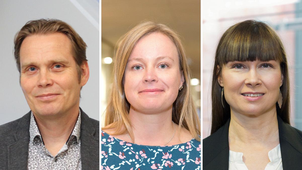 Kuvassa Pasi Moisio, Liisa Siika-aho ja Essi Rentola