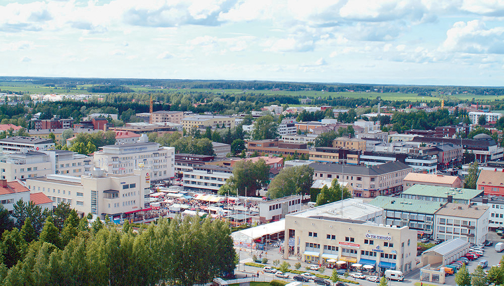 Kaupunki-maaseutuluokittelu, Suomen kartta