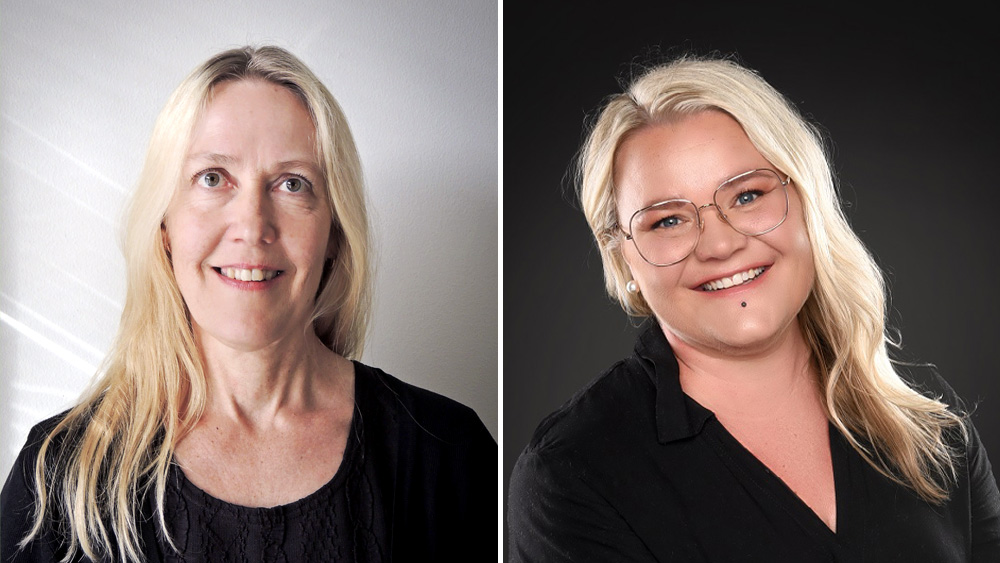 Kuvassa ovat kirjoittajat, vasemmalla neuvotteleva virkamies Ulla-Jill Karlsson opetus- ja kulttuuriministeriöstä ja oikealla erityisasiantuntija Teea Oja työ- ja elinkeinoministeriöstä.