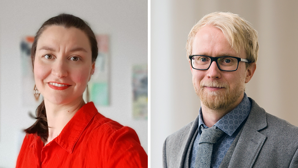 Erityisasiantuntija Jenni Wessman ja johtava asiantuntija Janne Savolainen, TEM
