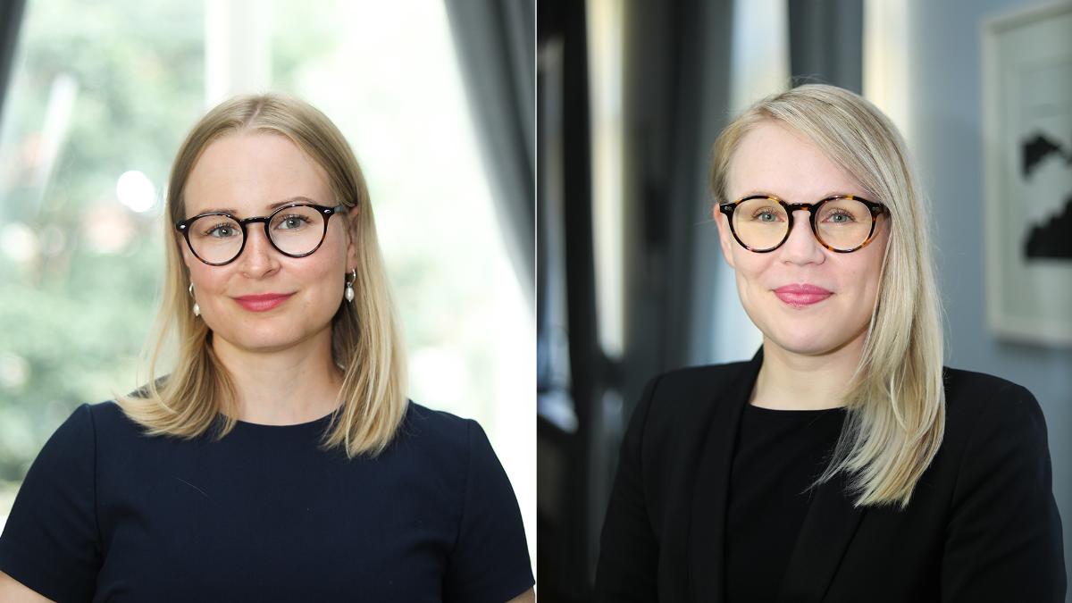 Special Advisers Iiris Niinikoski (on left) and Piritta Jokelainen.