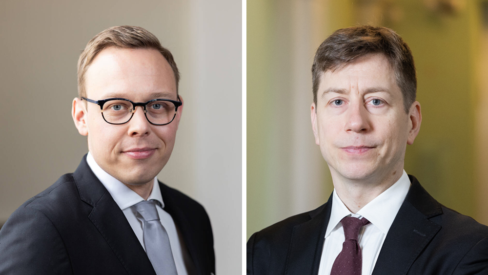 Ministerit Matias Marttinen ja Sakari Puisto