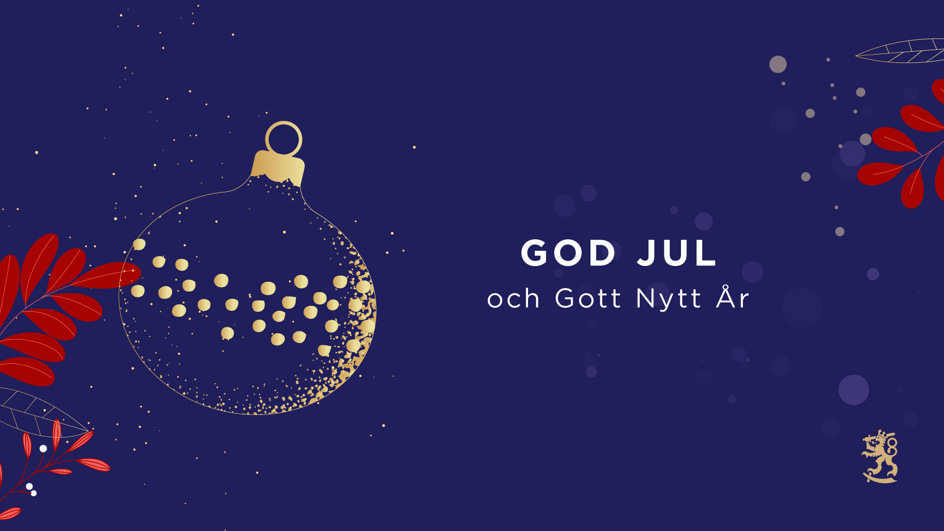 Arbets- och näringsministeriet önskar en god jul och ett gott nytt år!
