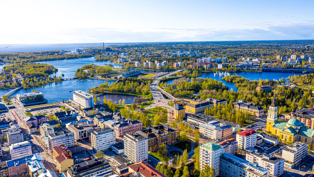 Ilmakuva Oulun kaupungista