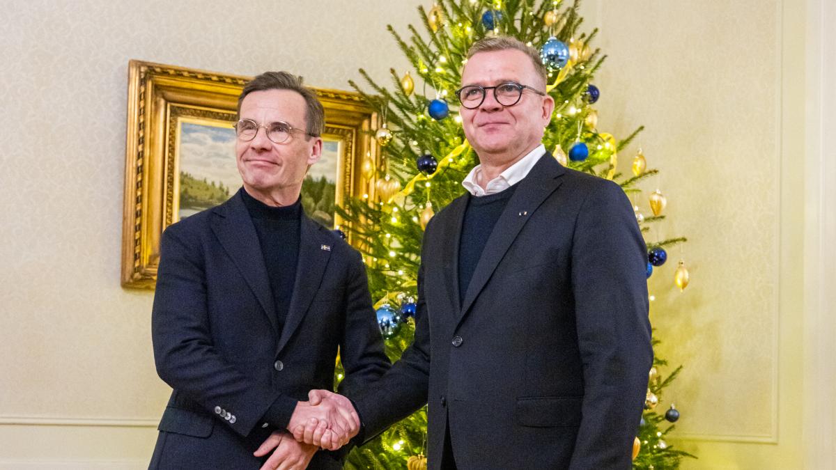 In the photo Prime Minister Petteri Orpo and Swedish Prime Minister Ulf Kristersson