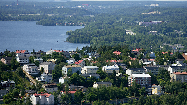 Kesäistä Pispalaa auringonpaisteessa